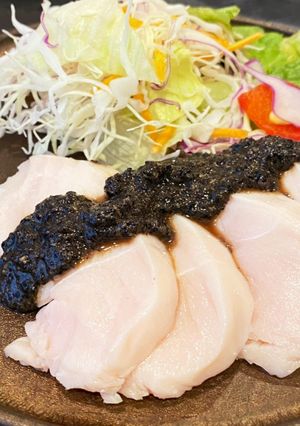 柔らか鶏むね肉とすりごまソース-レシピのメイン写真