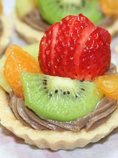 チョコカスタードでフルーツタルト♪-レシピのメイン写真