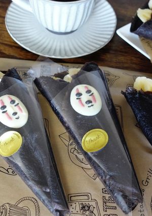 ジブリ カオナシのバナナチョコクレープ-レシピのメイン写真