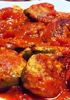 トマトソースのピーマンの肉詰め-レシピのメイン写真