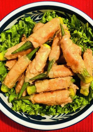 オクラの肉巻き-レシピのメイン写真