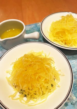 そうめんかぼちゃのレモンドレッシング和え-レシピのメイン写真