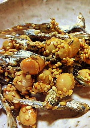 節分の煎り大豆と小魚のカリカリお菓子-レシピのメイン写真