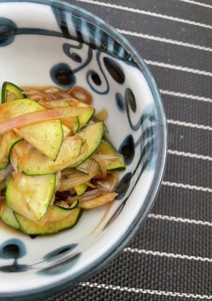 ズッキーニ と茗荷★ポン酢だけ-レシピのメイン写真