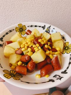 じゃがいもとウインナーのコンソメ炒め-レシピのメイン写真