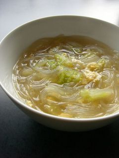 白菜と玉子の春雨スープ-レシピのメイン写真