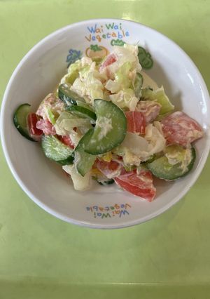 【保育園給食】チキンサラダ-レシピのメイン写真