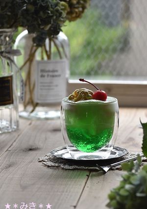 飲むゼリーのクリームソーダ☆-レシピのメイン写真