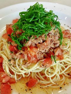 和えるだけ!トマトとツナの冷製パスタ-レシピのメイン写真
