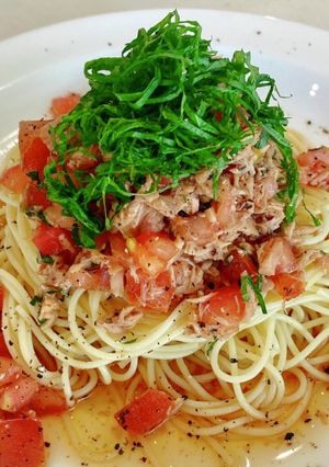 和えるだけ！トマトとツナの冷製パスタ-レシピのメイン写真