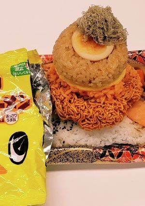 オムライス煮玉子おにぎり･おんざチキラー-レシピのメイン写真
