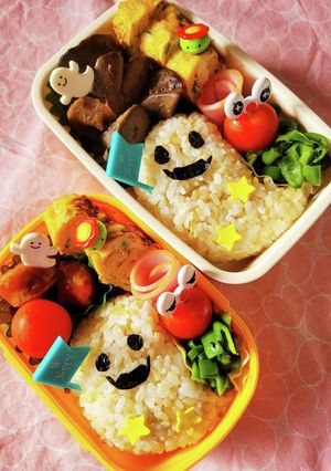 キャラ弁☆シンプル簡単おばけ弁当☆-レシピのメイン写真