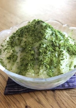かけるだけ♡超簡単抹茶風かき氷～無添加-レシピのメイン写真