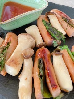 グリルポークウィンナーの香草BBQ-レシピのメイン写真