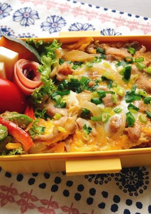 10分で簡単お弁当☆豚玉丼-レシピのメイン写真