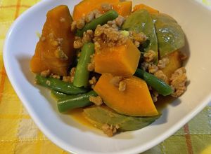 大豆ミンチで超簡単な南瓜のそぼろ煮-レシピのメイン写真