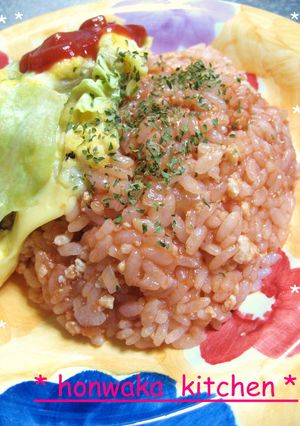 鶏塩そぼろ☆スピードレシピ☆オムライス♫-レシピのメイン写真