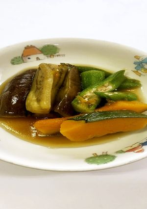 夏野菜の揚げびたし-レシピのメイン写真