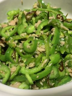 ツナと塩昆布とピーマン和え-レシピのメイン写真