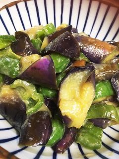 ナスといえばこれピーマンとナスの味噌炒め-レシピのメイン写真