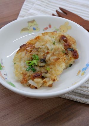 納豆のお焼き★離乳完了期★-レシピのメイン写真