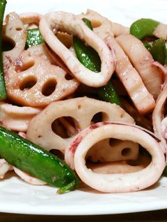 イカと野菜のバター醤油炒め-レシピのメイン写真