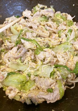 豚肉とレタス-レシピのメイン写真