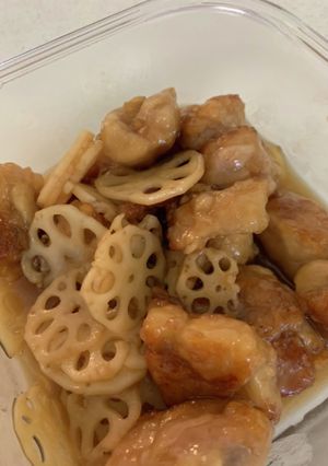 鶏肉とれんこんのポン酢炒め-レシピのメイン写真