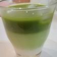 栄養満点❣~青汁で抹茶風2層ラテ❦~