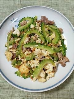 ゴーヤと豚肉の炒め物-レシピのメイン写真