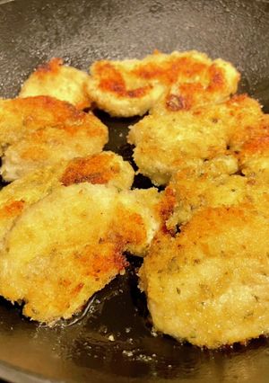 鶏のパン粉焼き(バジル風味)-レシピのメイン写真