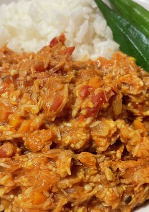 【ノンオイル】きのこ鶏胸キーマカレー-レシピのメイン写真