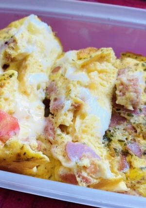 キッシュ風卵焼き　ウインナートマトチーズ-レシピのメイン写真