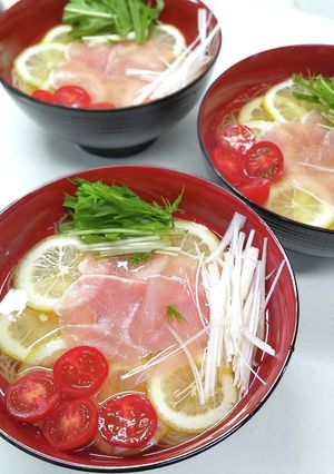 レモンラーメン風カッペリーニ-レシピのメイン写真