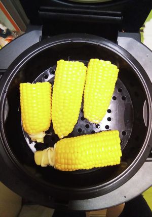 ホットクック　蒸料理　トウモロコシ　覚書-レシピのメイン写真