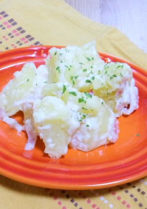 給食人気メニュー　ポテトカルボナーラ-レシピのメイン写真