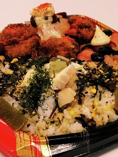 唐揚げ弁当ご飯の部 お野菜昆布煮のりたま-レシピのメイン写真