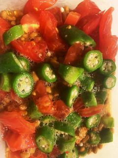 トマトとオクラの納豆和え-レシピのメイン写真
