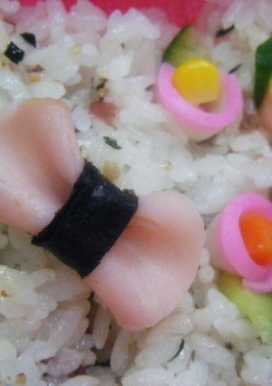 ピンクのリボン♡お弁当おめかし♡-レシピのメイン写真