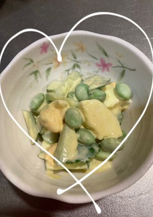 枝豆、キュウリ、卵のマヨサラダ-レシピのメイン写真