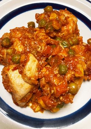 チキンのスパイシートマト煮込み-レシピのメイン写真