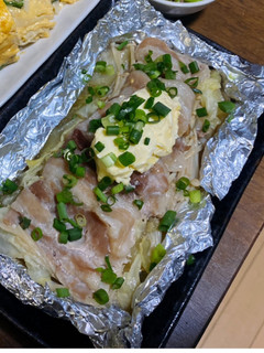 白だしバターで豚バラのホイル蒸し-レシピのメイン写真