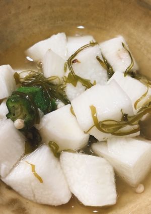 白だしで簡単♡長芋おくらのおひたし-レシピのメイン写真