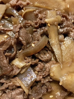 食物繊維たっぷり!牛肉とゴボウの甘辛煮-レシピのメイン写真