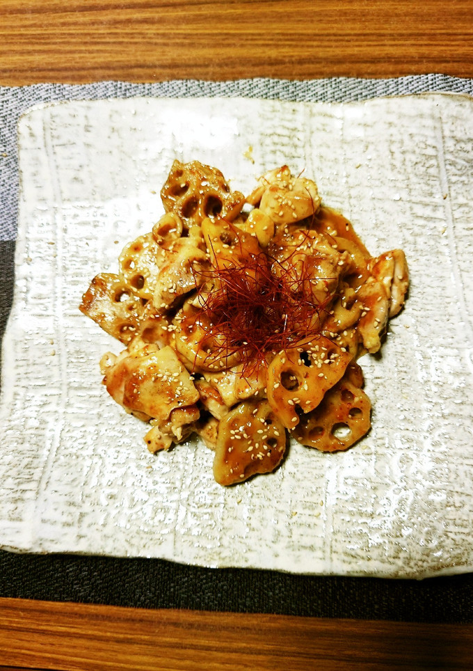 ヨウサマの減塩チキンと蓮根の南蛮炒め-レシピのメイン写真