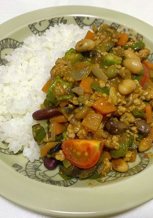 夏野菜たっぷりドライカレー-レシピのメイン写真