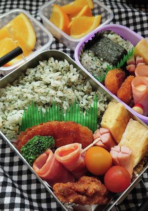 ❜22/8/5 長女＆末娘弁当-レシピのメイン写真