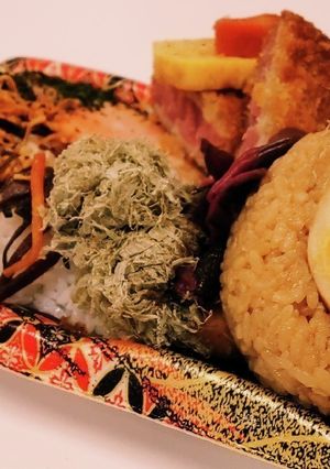 サケ弁当ご飯の部 牛蒡人参きんぴらとろ玉-レシピのメイン写真