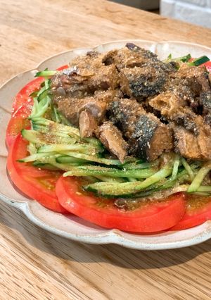 鯖缶活用＊旨塩中華サラダ-レシピのメイン写真