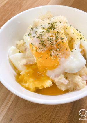 レンジでできるカルボポテサラ-レシピのメイン写真